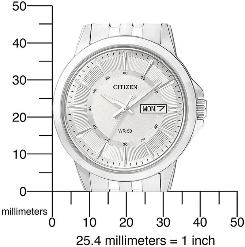 Citizen BF2011-51AE Herrenuhr • Day-Date • Edelstahl