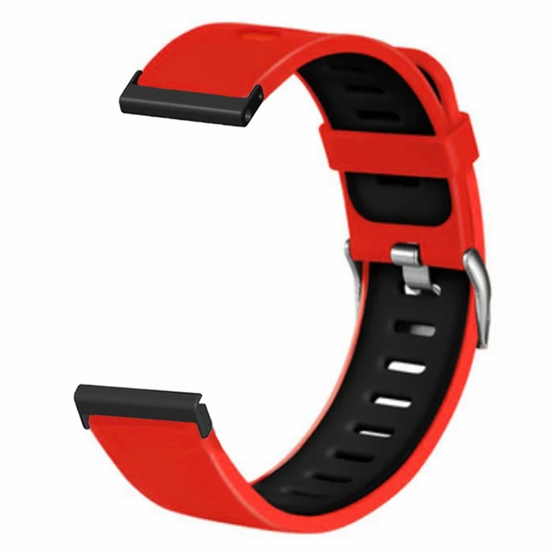 Suunto Spartan Sport Wrist HR Baro / Suunto 7 Watch Bands Dual Color Flexible Straps - Black+Green