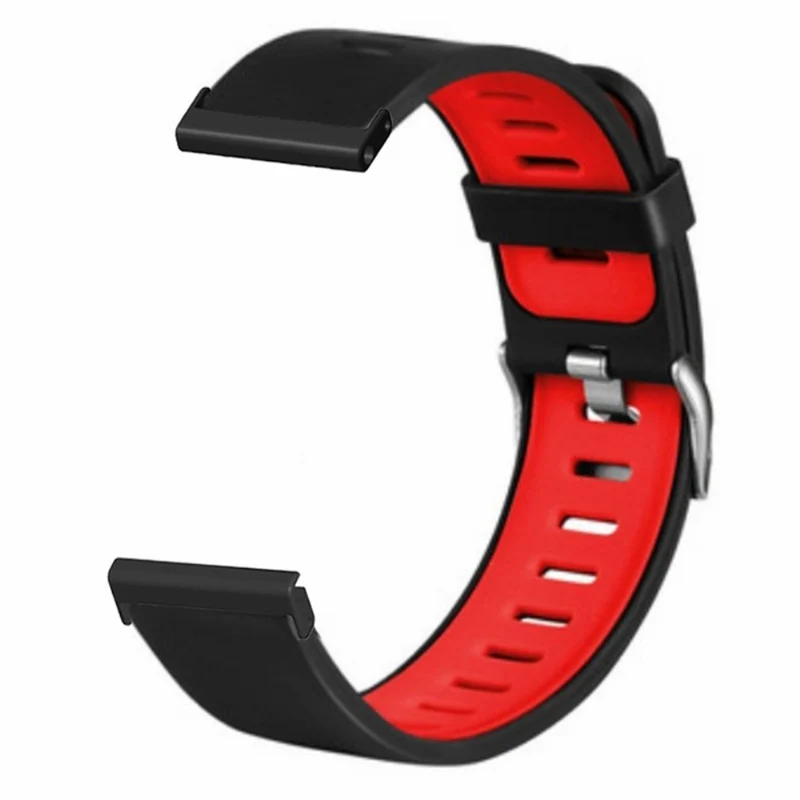 Suunto Spartan Sport Wrist HR Baro / Suunto 7 Watch Bands Dual Color Flexible Straps - Black+Green