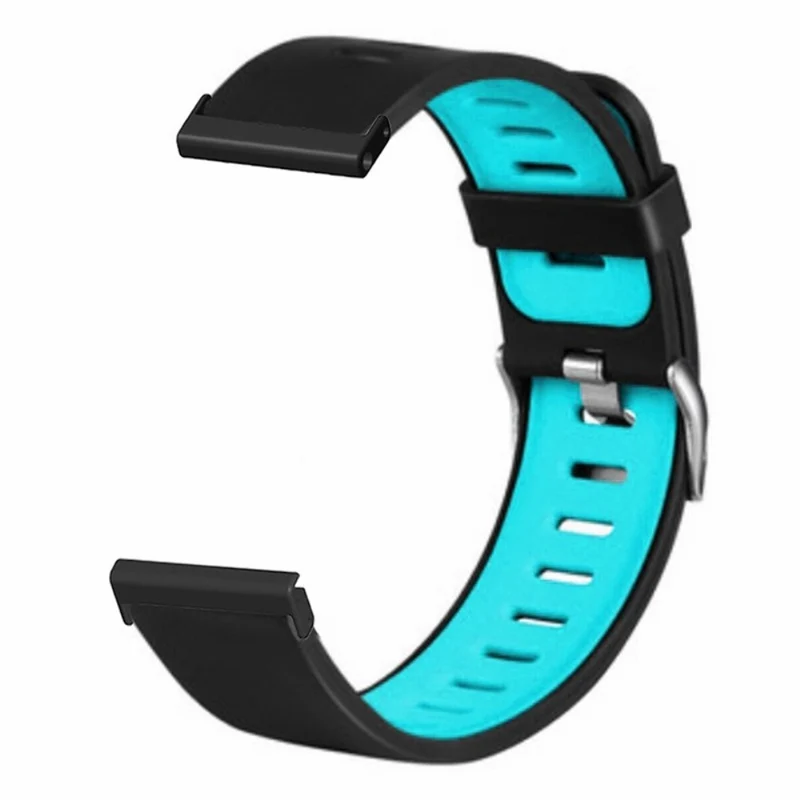 Suunto Spartan Sport Wrist HR Baro / Suunto 7 Watch Bands Dual Color Flexible Straps - Black+Green