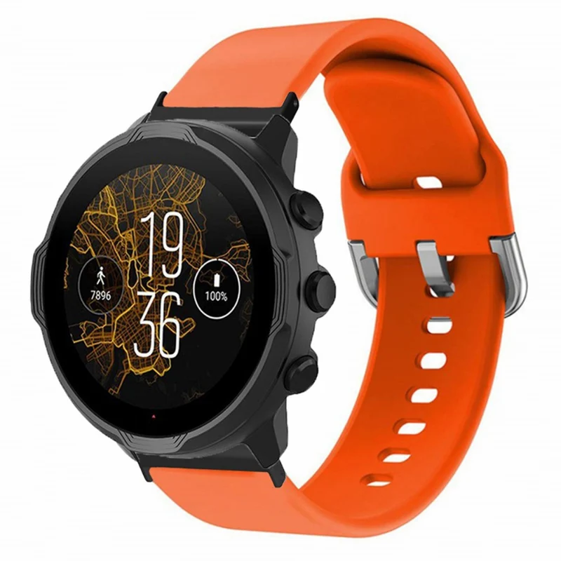 Suunto Spartan Sport Wrist HR Baro / Suunto 7 Watch Band 24mm Adjustable Flexible Strap