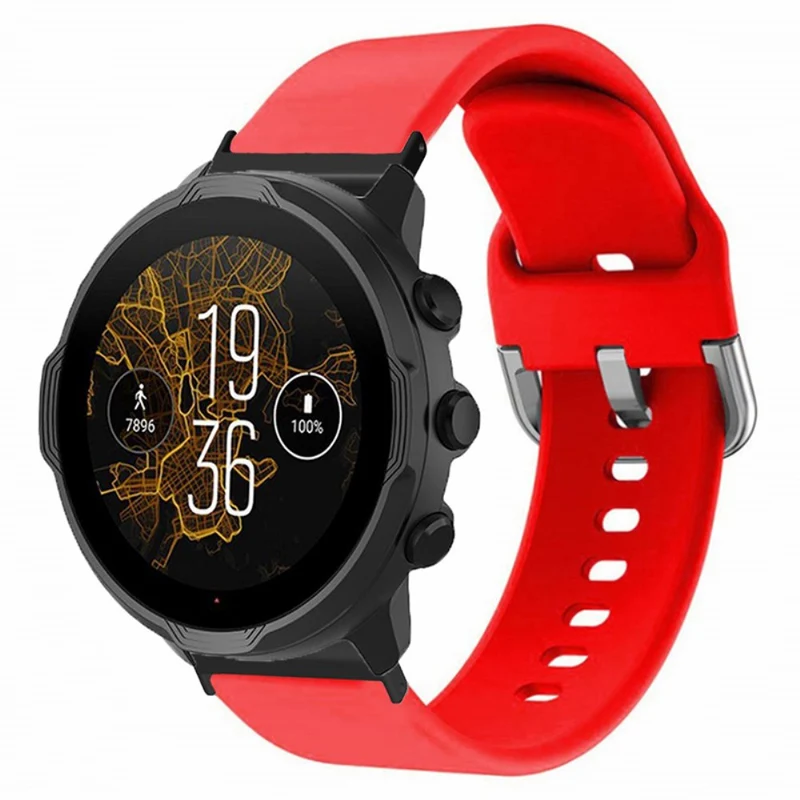 Suunto Spartan Sport Wrist HR Baro / Suunto 7 Watch Band 24mm Adjustable Flexible Strap