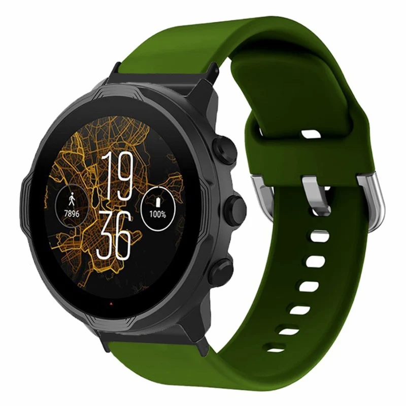 Suunto Spartan Sport Wrist HR Baro / Suunto 7 Watch Band 24mm Adjustable Flexible Strap