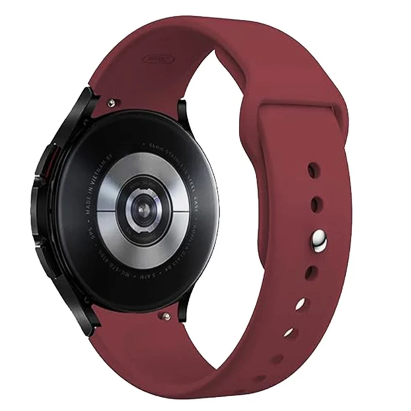 KALEBOL KLB-DKGJ-001 Samsung Galaxy Watch6 / Watch6 Classic / Watch5 Silicone Watch Band Adjustable Strap - Wine Red
