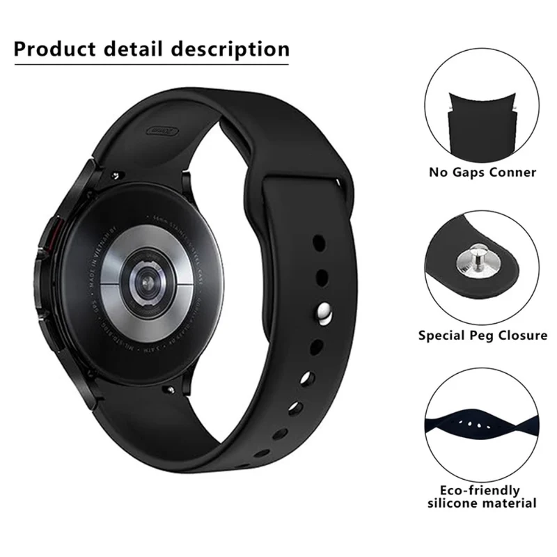 KALEBOL KLB-DKGJ-001 Samsung Galaxy Watch6 / Watch6 Classic / Watch5 Silicone Watch Band Adjustable Strap - Wine Red