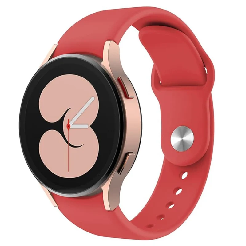 KALEBOL KLB-DKGJ-001 Samsung Galaxy Watch6 / Watch6 Classic / Watch5 Silicone Watch Band Adjustable Strap - Wine Red