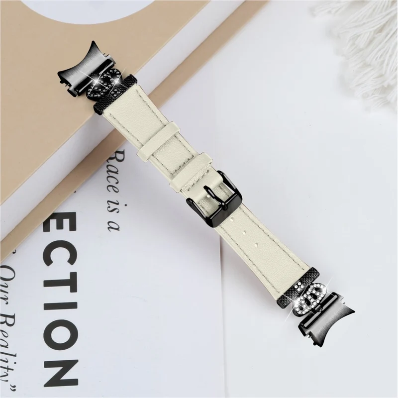 Samsung Galaxy Watch6 40mm / 44mm / Watch6 Classic 43mm / 47mm Watchband Connector Genuine Cow Leather Strap