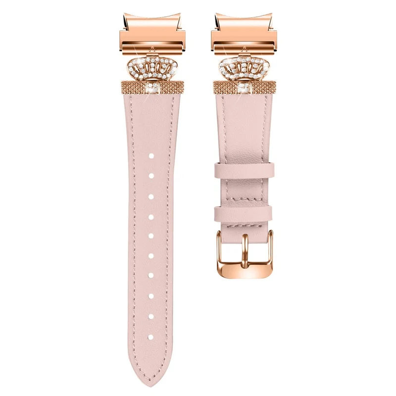 Samsung Galaxy Watch6 40mm / 44mm / Watch6 Classic 43mm / 47mm Watchband with Connector Genuine Cow Leather Strap
