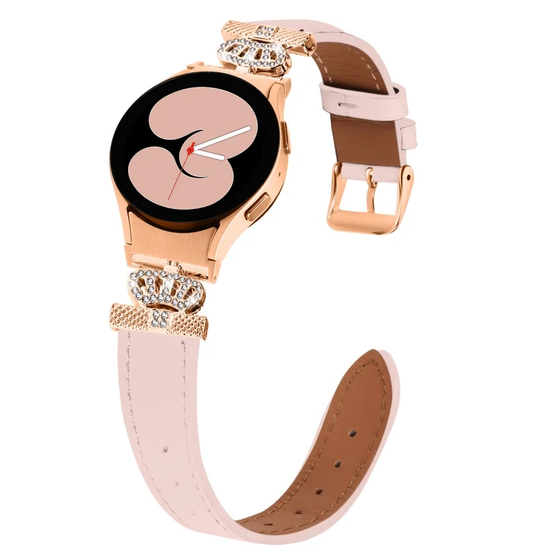 Samsung Galaxy Watch6 40mm / 44mm / Watch6 Classic 43mm / 47mm Watchband with Connector Genuine Cow Leather Strap