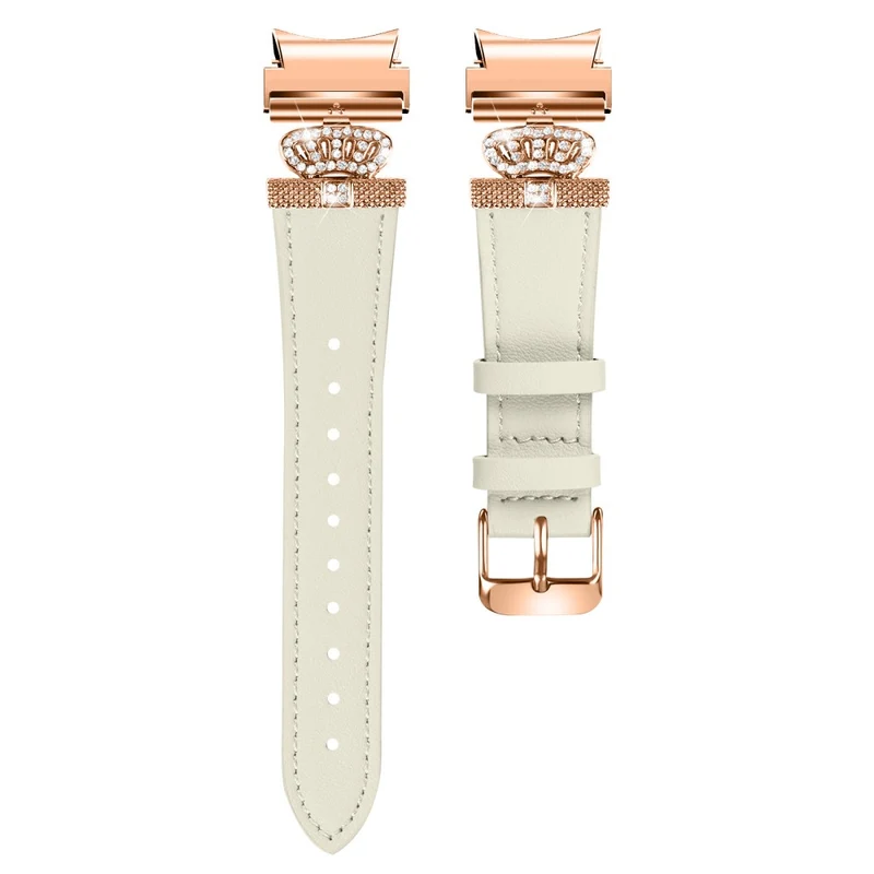 Samsung Galaxy Watch6 40mm / 44mm / Watch6 Classic 43mm / 47mm Watchband with Connector Genuine Cow Leather Strap
