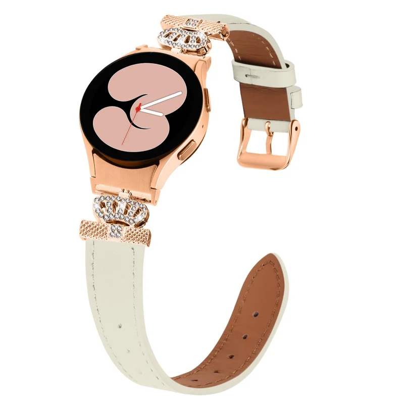 Samsung Galaxy Watch6 40mm / 44mm / Watch6 Classic 43mm / 47mm Watchband with Connector Genuine Cow Leather Strap