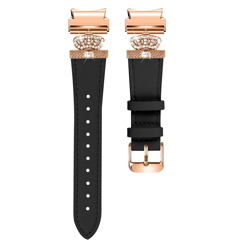 Samsung Galaxy Watch6 40mm / 44mm / Watch6 Classic 43mm / 47mm Watchband with Connector Genuine Cow Leather Strap