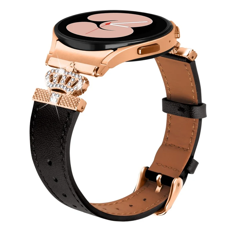 Samsung Galaxy Watch6 40mm / 44mm / Watch6 Classic 43mm / 47mm Watchband with Connector Genuine Cow Leather Strap