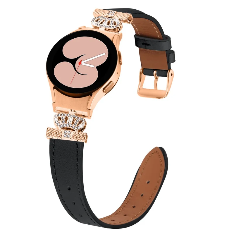 Samsung Galaxy Watch6 40mm / 44mm / Watch6 Classic 43mm / 47mm Watchband with Connector Genuine Cow Leather Strap