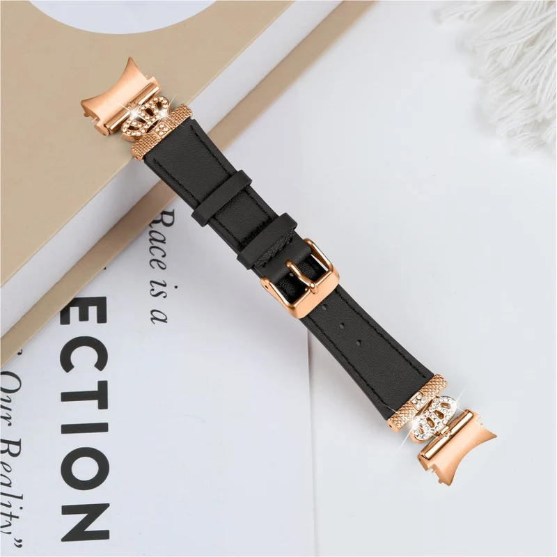 Samsung Galaxy Watch6 40mm / 44mm / Watch6 Classic 43mm / 47mm Watchband with Connector Genuine Cow Leather Strap