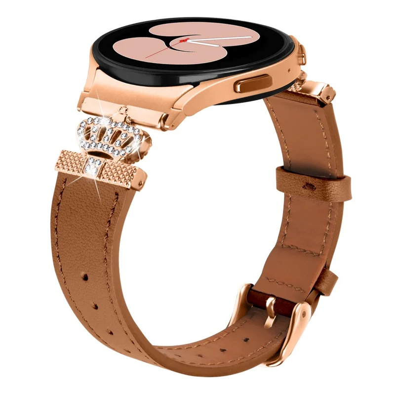 Samsung Galaxy Watch6 40mm / 44mm / Watch6 Classic 43mm / 47mm Watchband with Connector Genuine Cow Leather Strap