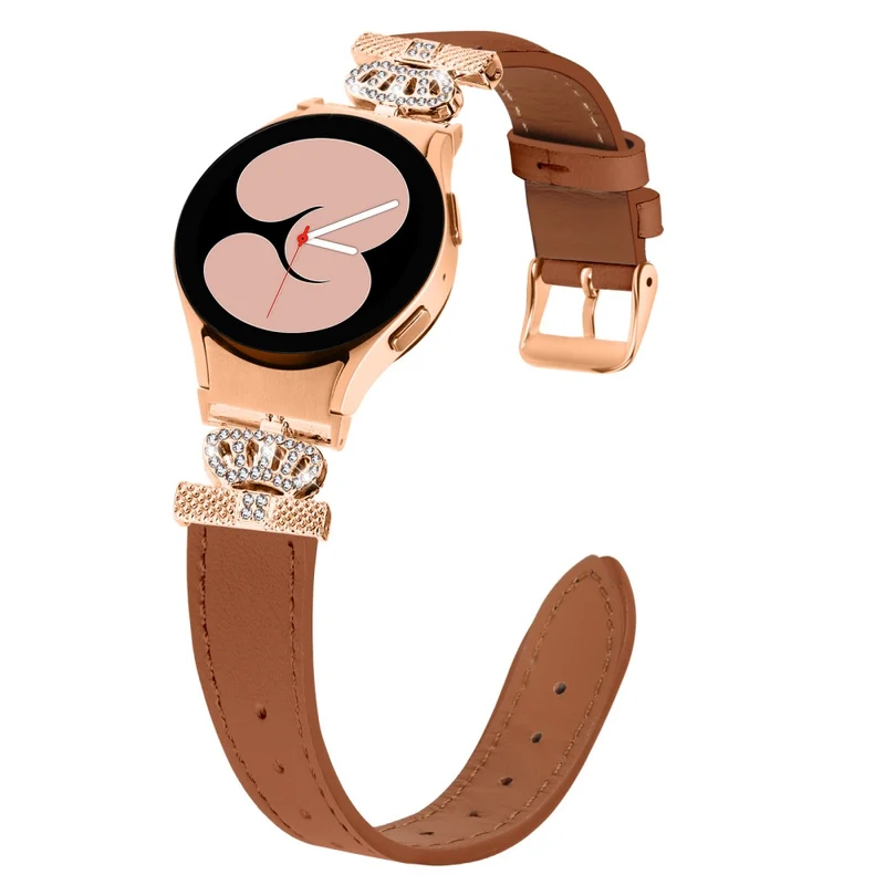 Samsung Galaxy Watch6 40mm / 44mm / Watch6 Classic 43mm / 47mm Watchband with Connector Genuine Cow Leather Strap