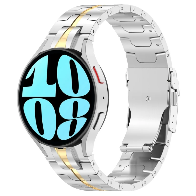 Samsung Galaxy Watch6 40mm 44mm / Watch6 Classic 43mm 47mm Stainless Steel Band Watch Strap with Connector