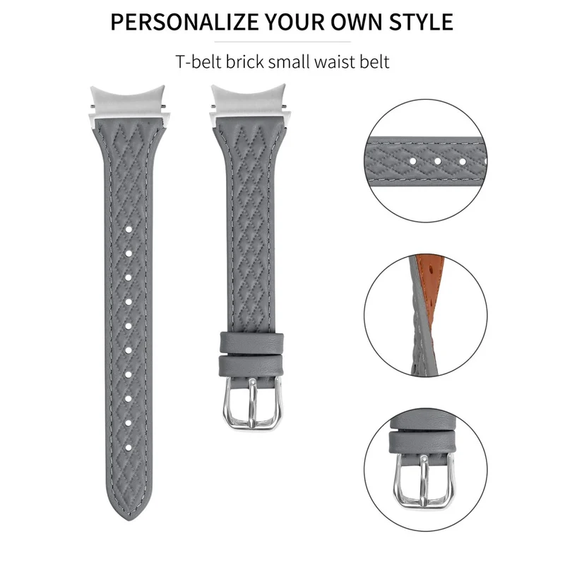 Samsung Galaxy Watch6 40mm / 44mm / Watch6 Classic 43mm / 47mm Watch Strap Top-Layer Cow Leather Watchband
