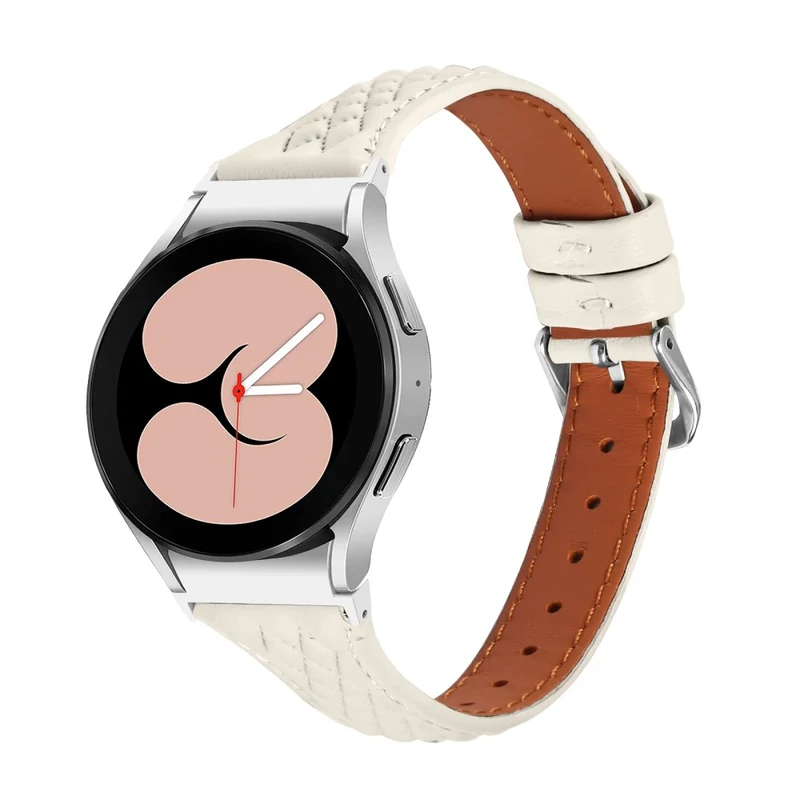 Samsung Galaxy Watch6 40mm / 44mm / Watch6 Classic 43mm / 47mm Watch Strap Top-Layer Cow Leather Watchband