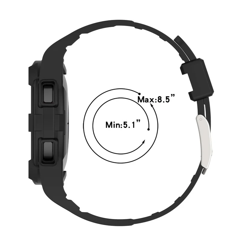 Samsung Galaxy Watch4 Classic 46mm Flexible Watch Band Ajustable Strap with Integrated Watch Case - Transparent Green