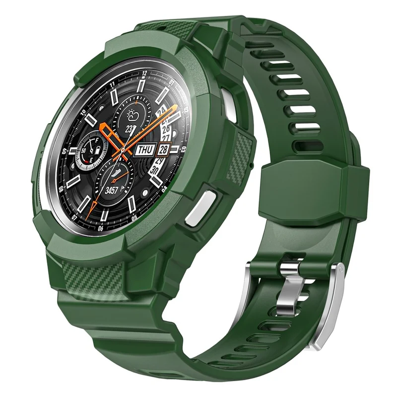 Samsung Galaxy Watch4 Classic 42mm Flexible Sporty Watch Strap Replacement Band with Integrated Watch Case