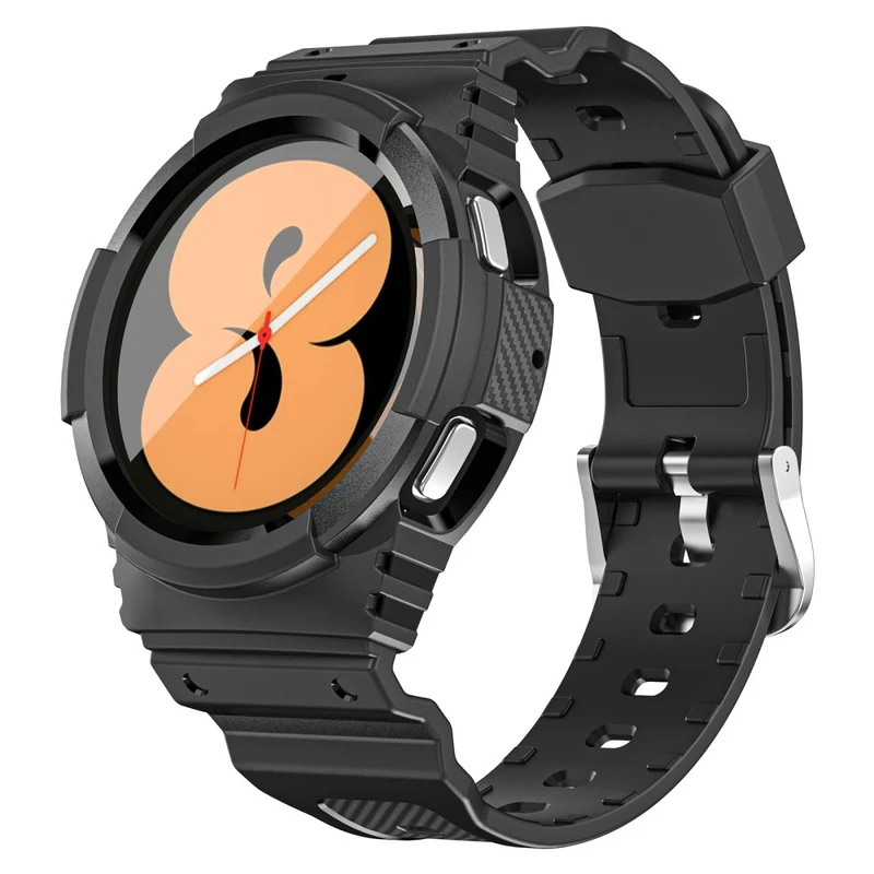 Samsung Galaxy Watch4 40mm / Watch 5 40mm Integrated Flexible Watch Strap Adjustable Band with Watch Case