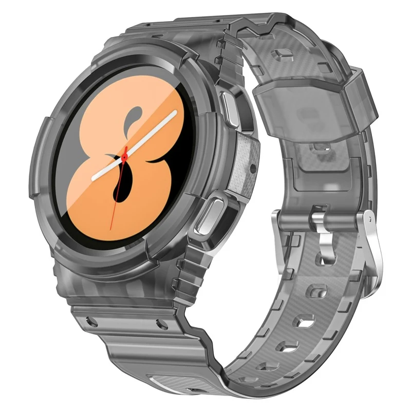 Samsung Galaxy Watch4 40mm / Watch 5 40mm Integrated Flexible Watch Strap Adjustable Band with Watch Case