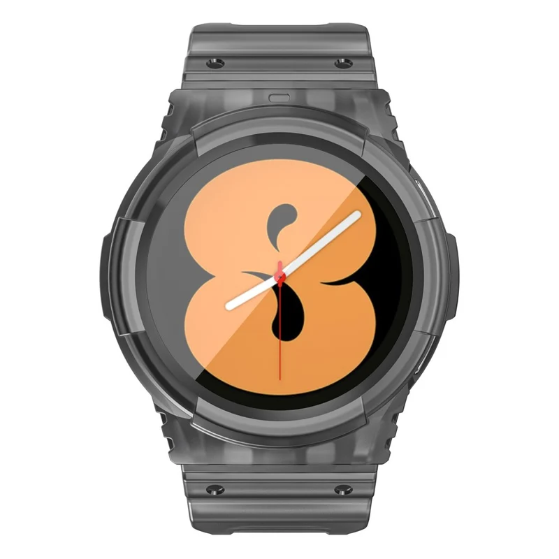 Samsung Galaxy Watch4 40mm / Watch 5 40mm Integrated Flexible Watch Strap Adjustable Band with Watch Case