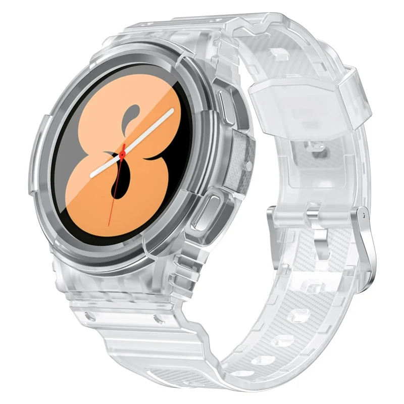 Samsung Galaxy Watch4 40mm / Watch 5 40mm Integrated Flexible Watch Strap Adjustable Band with Watch Case