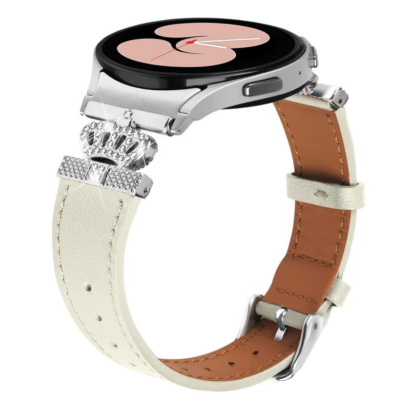 Samsung Galaxy Watch4 Active Classic / Watch 5 Pro Genuine Cow Leather Smart Watch Strap