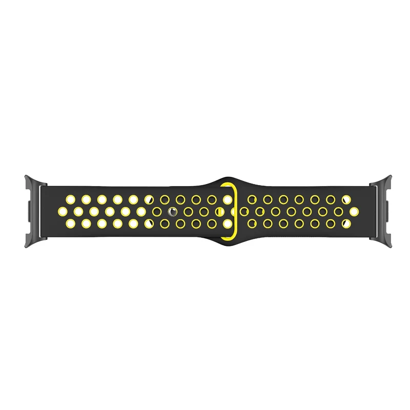 Samsung Galaxy Watch 9 - 44mm Sportarmband (Schwarz/Gelb)
