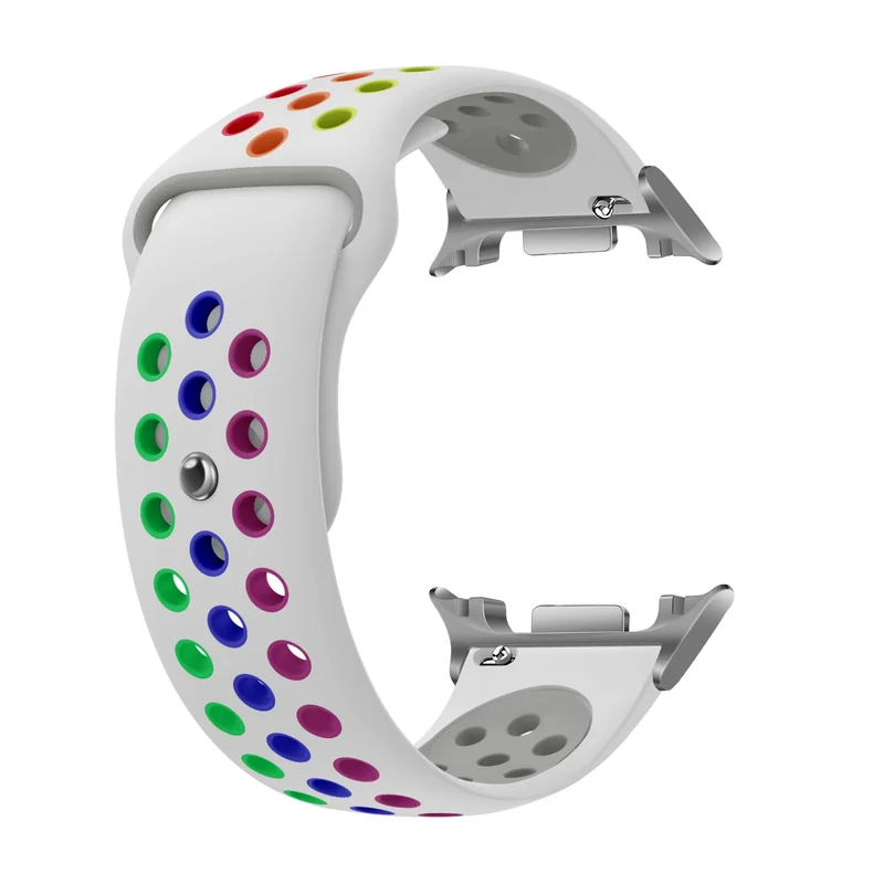 Samsung Galaxy Watch 9 - 44mm Sportarmband (Weiß/Bunt)