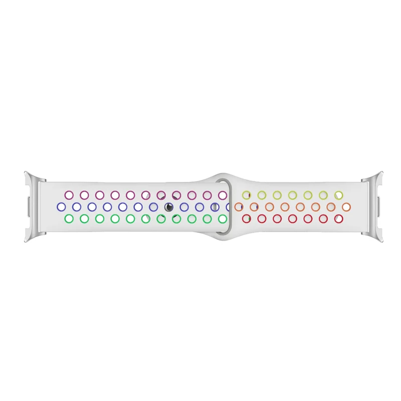 Samsung Galaxy Watch 9 - 44mm Sportarmband (Weiß/Bunt)