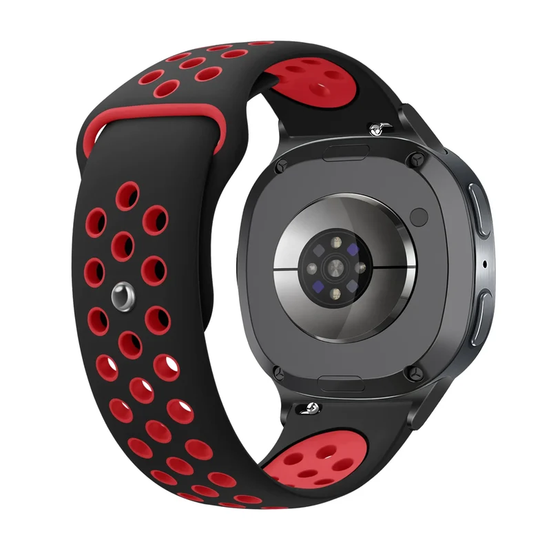 Samsung Galaxy Watch 9 - 44mm Sportarmband (Schwarz/Rot)