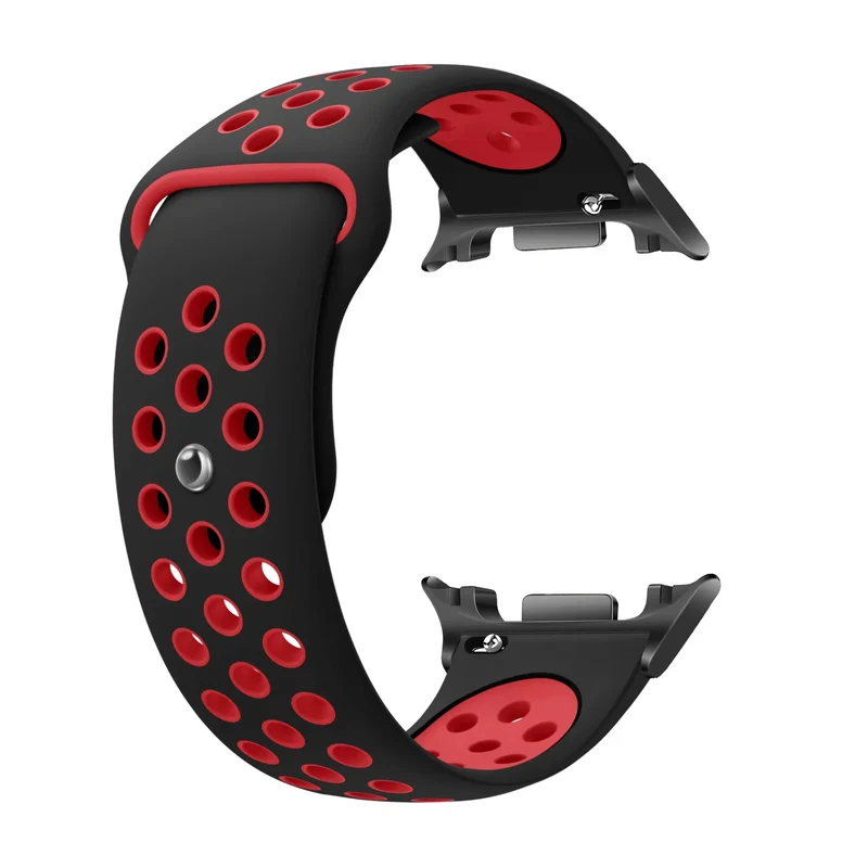 Samsung Galaxy Watch 9 - 44mm Sportarmband (Schwarz/Rot)