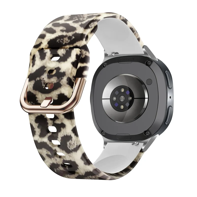 Samsung Galaxy Watch 9 - 40mm Silikonarmband mit Print (Lucky Leopard)