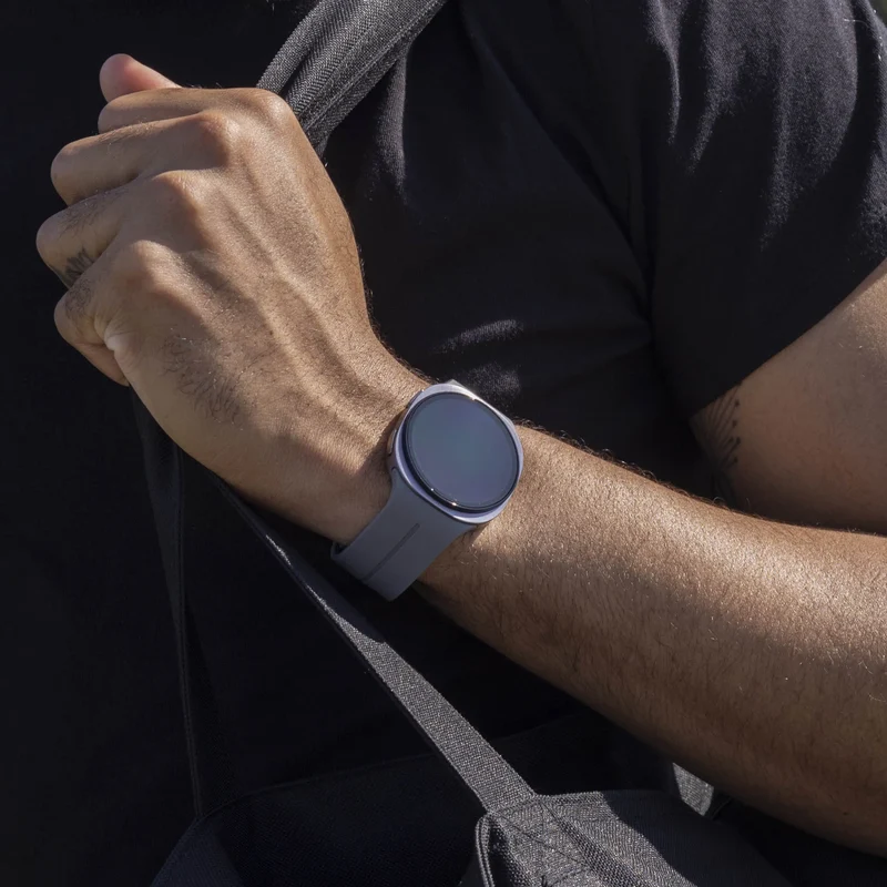 Samsung Galaxy Watch 9 - 40mm D-Schnalle Silikonarmband (Dunkelgrau)