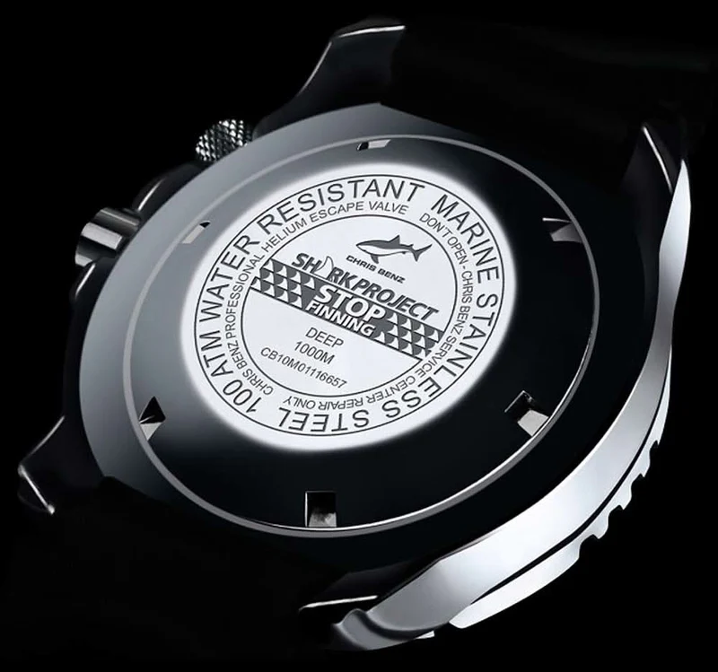 Chris Benz Deep 1000M CB-1000-SP-KBS Herrenuhr • 1000m wasserdicht • Saphirglas