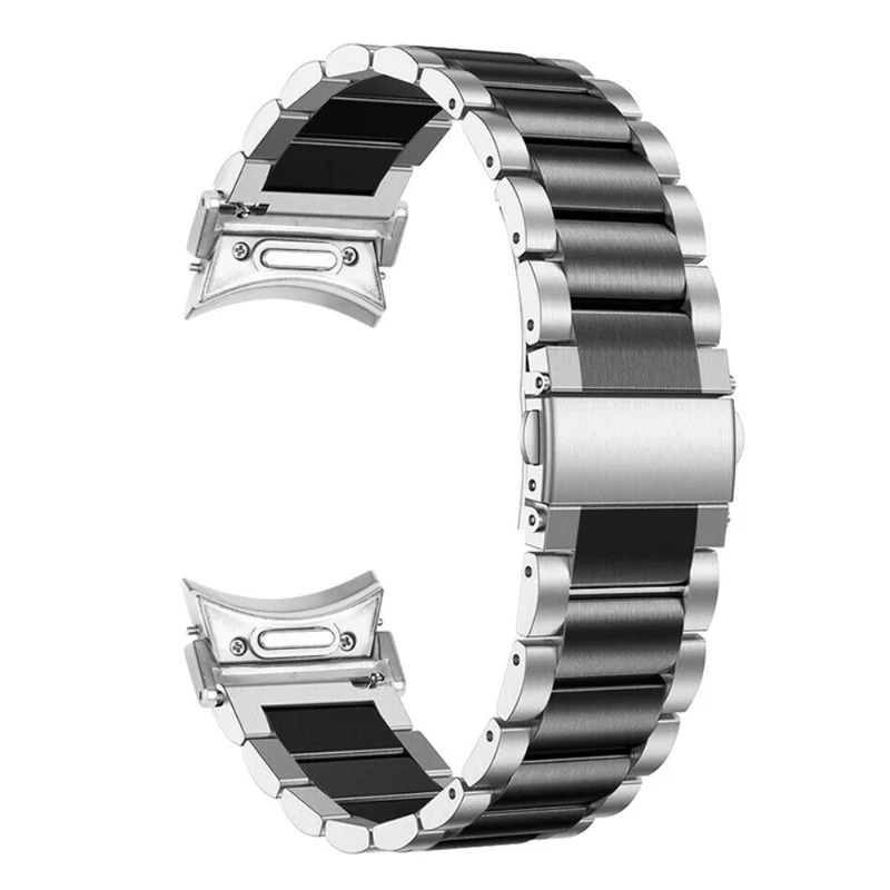 Samsung Galaxy Watch6 / Watch6 Classic Replacement Metal Strap Quick Release Connector Stainless Steel Watch Band - Silver / Gold