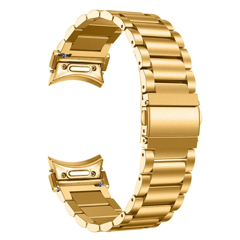 Samsung Galaxy Watch6 / Watch6 Classic Replacement Metal Strap Quick Release Connector Stainless Steel Watch Band - Silver / Gold