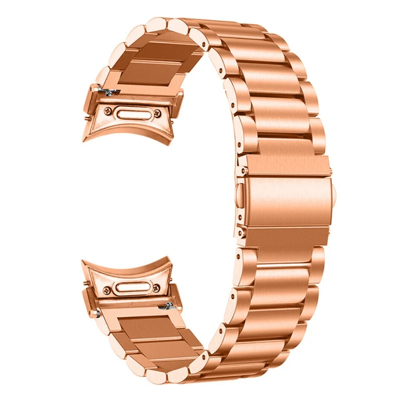 Samsung Galaxy Watch6 / Watch6 Classic Replacement Metal Strap Quick Release Connector Stainless Steel Watch Band - Silver / Gold