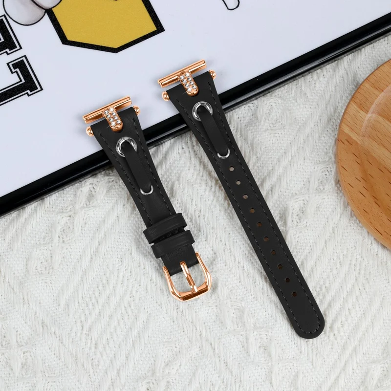 LG Watch Sport Wrist Watch Band Genuine Cow Leather Strap Replacement - Apricot