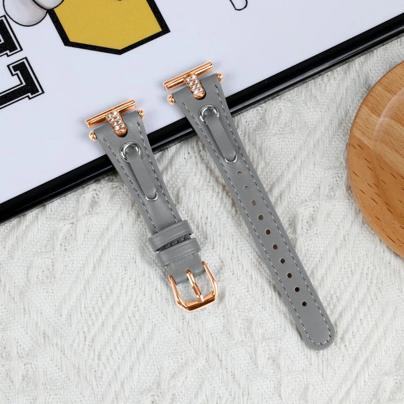 LG Watch Sport Wrist Watch Band Genuine Cow Leather Strap Replacement - Apricot