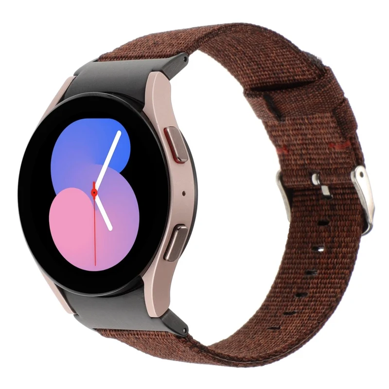 Samsung Galaxy Watch6 / Watch6 Classic / Watch 5 / Watch 5 Pro Watch Band Adjustable Nylon Wrist Strap - Light Purple