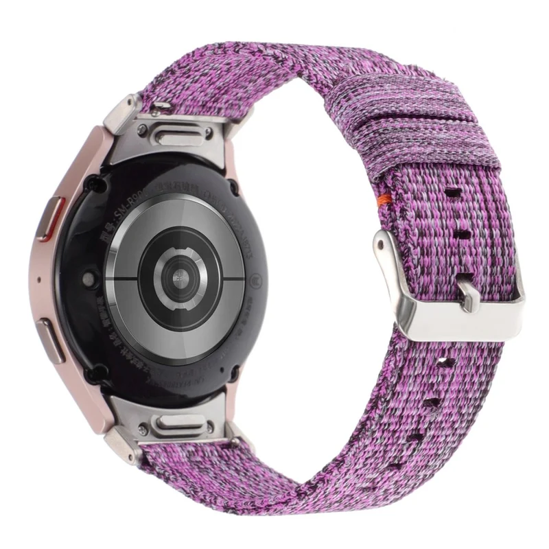 Samsung Galaxy Watch6 / Watch6 Classic / Watch 5 / Watch 5 Pro Watch Band Adjustable Nylon Wrist Strap - Light Purple