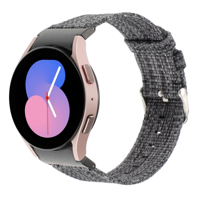 Samsung Galaxy Watch6 / Watch6 Classic / Watch 5 / Watch 5 Pro Watch Band Adjustable Nylon Wrist Strap - Light Purple