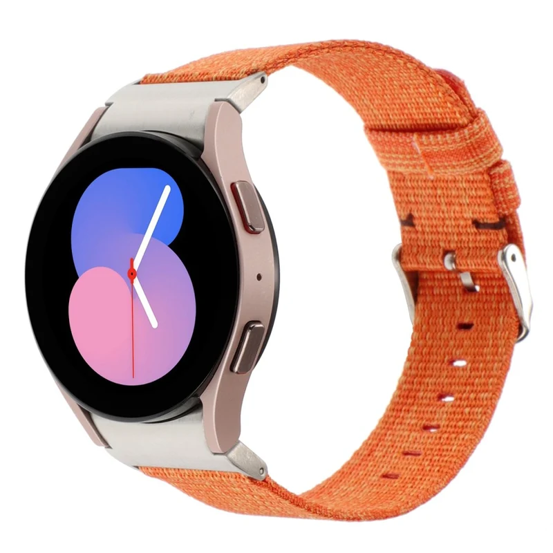 Samsung Galaxy Watch6 / Watch6 Classic / Watch 5 / Watch 5 Pro Watch Band Adjustable Nylon Wrist Strap - Light Purple
