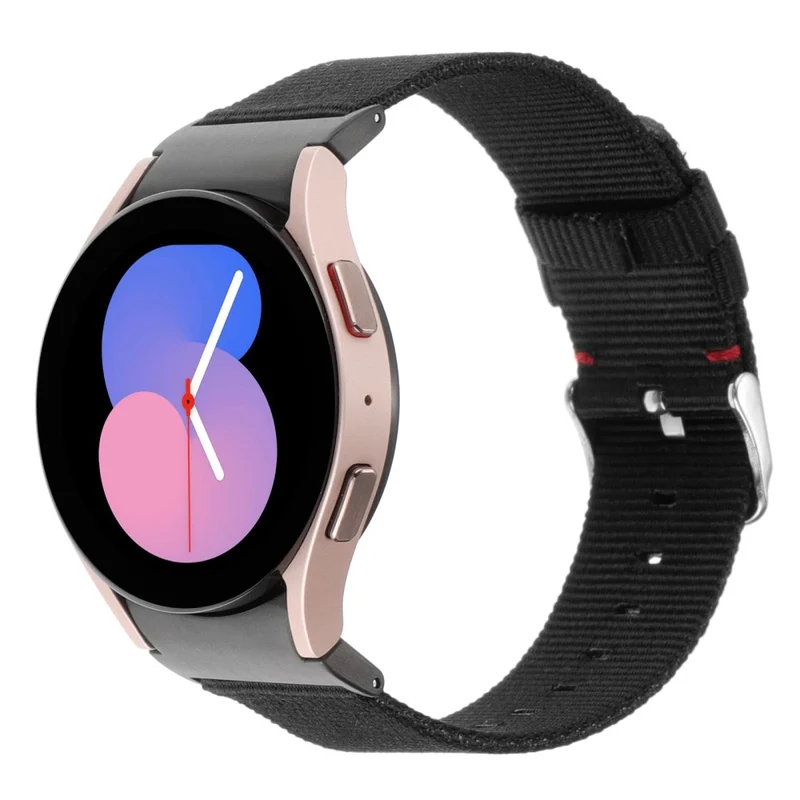 Samsung Galaxy Watch6 / Watch6 Classic / Watch 5 / Watch 5 Pro Watch Band Adjustable Nylon Wrist Strap - Light Purple