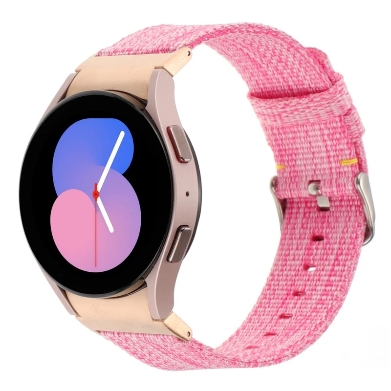 Samsung Galaxy Watch6 / Watch6 Classic / Watch 5 / Watch 5 Pro Watch Band Adjustable Nylon Wrist Strap - Light Purple